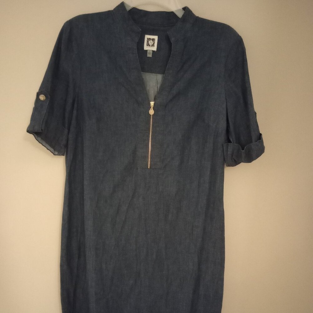 Anne Klein Jean Dress Size 2 Excellent Condition